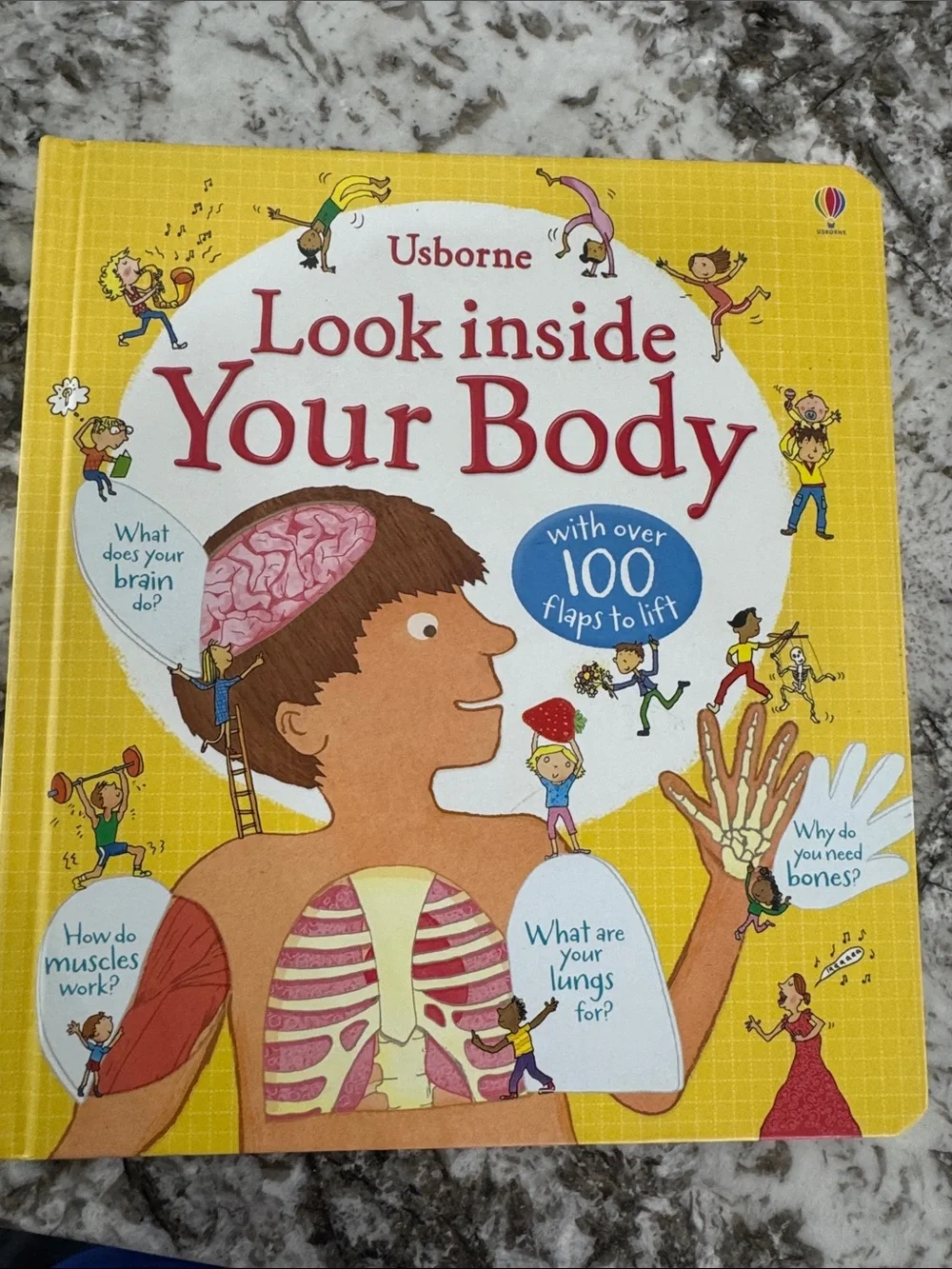 Usborne Look Inside Your Body - Yellow Kids Learning Book